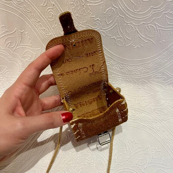 Handmade Brown Tooled Leather Purse Handbag Set Costa Rica Pura Vida - Picture 6 of 8